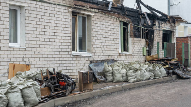 Professional Fire Damage Repair technician working in Garrett Park, MD
